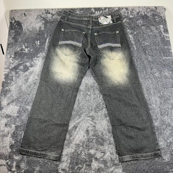 Vtg Southpole Purple Tab RARE Baggy Wide Leg Stitched Pocket Men's 34X31.5 - Picture 1 of 14